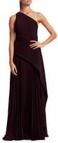 Thumbnail for your product : SOLACE London Emelyne One-Shoulder Pleated Maxi Dress