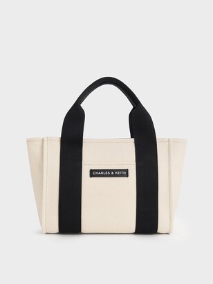 Charles & Keith Kay Canvas Tote Bag - ShopStyle