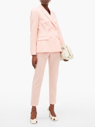 Altuzarra Henri Ankle-zip Wool-blend Trousers - Light Pink