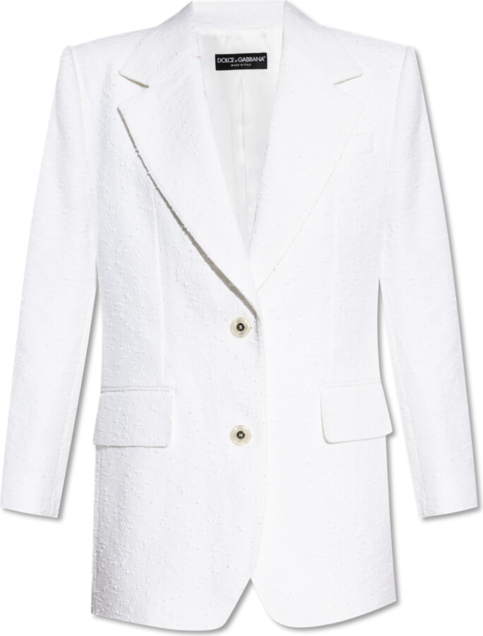 Dolce & Gabbana Tweed Jacket, , - White