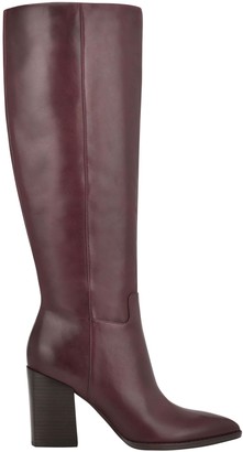 wine coloured boots
