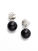 Thumbnail for your product : David Yurman DY Elements Drop Earrings with Black Onyx