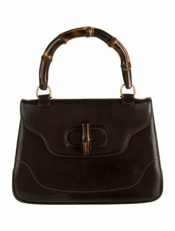 Gucci Vintage Bamboo Handle Bag Brown ShopStyle