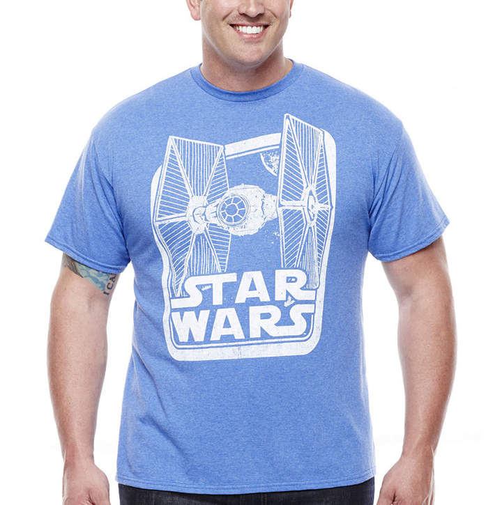 Star Wars Novelty TShirts TIE Fighter ShortSleeve Graphic Tee Big
