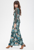 Thumbnail for your product : Forever 21 Lacy Floral Maxi Dress