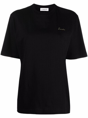 Lanvin stitched-logo crewneck T-shirt