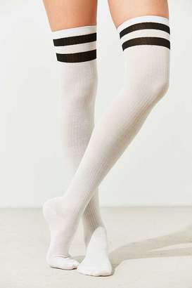 Out From Under Varsity Striped Thigh High Socks