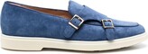 Thumbnail for your product : Santoni Monk-Strap Suede Loafers