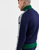 Thumbnail for your product : Polo Ralph Lauren Ralph Lauren Sport Capsule logo taping full zip tricot track top in navy