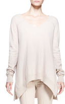Thumbnail for your product : The Row Cashmere V-Neck Trapeze Sweater