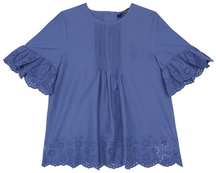 Polo Ralph Lauren Ralph Lauren Tiered Velvet Top - ShopStyle Girls' Shirts  & Blouses