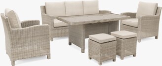 Kettler Palma 7-Seater Garden Dining/Lounge Set with Glass Table Top