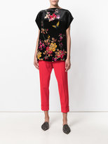 Thumbnail for your product : Pierre Louis Mascia Pierre-Louis Mascia floral cap sleeve blouse