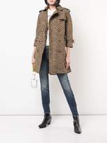 Thumbnail for your product : R 13 leopard trench coat