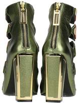 Thumbnail for your product : Kat Maconie Green Leather Thea Sandals