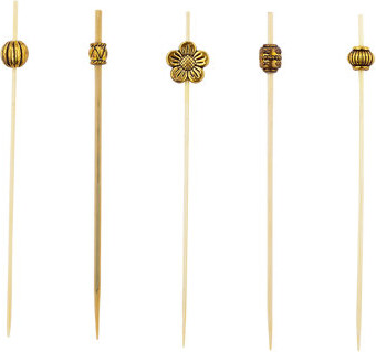 Restaurantware Luxury Beaded Bamboo Disposable Pick