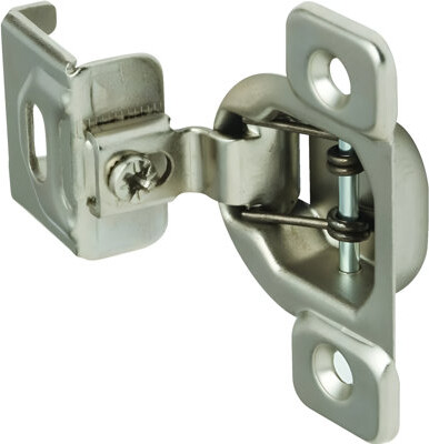 Sapphire 1-1/4 in. Partial Overlay Self-Closing Concealed No Radius Cabinet Hinge in Satin Nickel - (Set of 24)