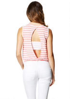 Thumbnail for your product : Delia's Stripe Banded Bottom Tank