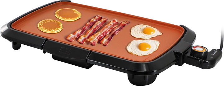 MegaChef 16.02 Inch Electric Grill with Copper Coating