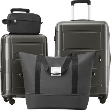 HOME FREE HOMES SP LLC 2 Piece Luggage Set With Bags Expanable Spinner Wheels ABS Lightweight Suitcase With TSA Lock 20Inch+24Inch