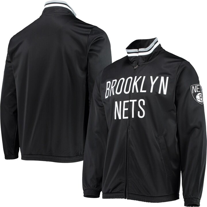 Men's G-iii Sports by Carl Banks Black Brooklyn Nets Dual-Threat Tricot ...