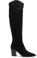 Thumbnail for your product : Gianvito Rossi Denver 70 Suede Knee-high Boots - Black