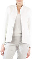 Thumbnail for your product : Akris Mock-Neck Single-Breasted Reversible Wool-Silk Jacket