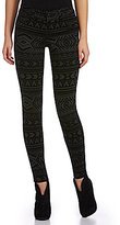 Thumbnail for your product : Jolt Tribal-Flocked Ponte Pants