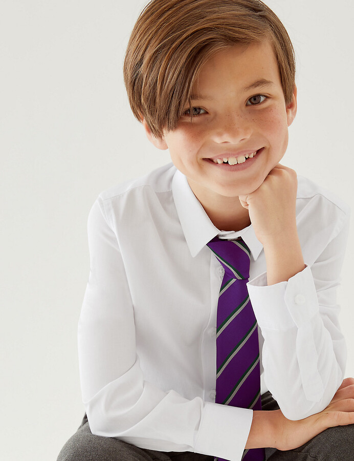 slim fit school shirt