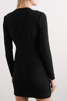 Thumbnail for your product : Stella McCartney Net Sustain Isabela Embellished Cady And Tulle Mini Dress - Black