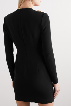 Stella McCartney Net Sustain Isabela Embellished Cady And Tulle Mini Dress - Black