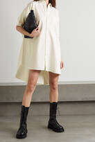 Thumbnail for your product : R 13 Oversized Cotton-drill Shirt Dress - White