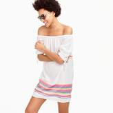 Thumbnail for your product : J.Crew Off-the-shoulder beach dress with rainbow stripes