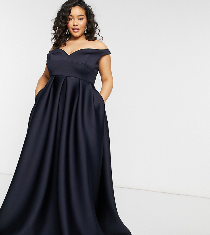 plus size bardot dress