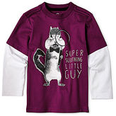 Thumbnail for your product : JCPenney Okie Dokie Long-Sleeve Graphic Layered Tee - Boys 2y-6y