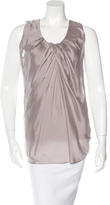 Thumbnail for your product : Brunello Cucinelli Silk Sleeveless Top