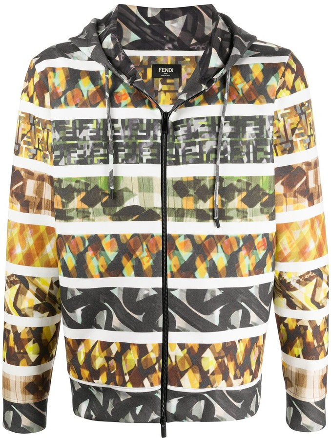 fendi print hoodie