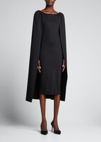 Thumbnail for your product : Chiara Boni La Petite Robe Boat-Neck Cape Dress