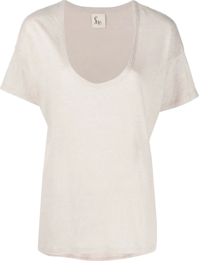 PAULA deep V-neck T-shirt