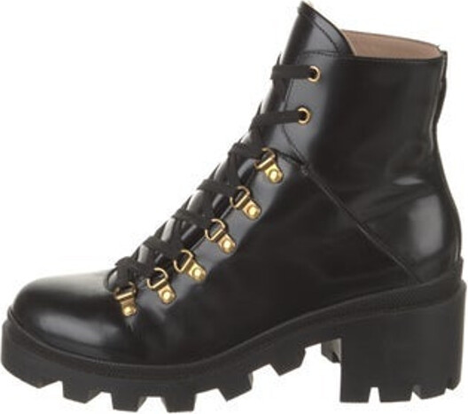 combat boots gucci