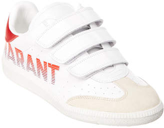 Isabel Marant Beth Logo Leather & Suede Low Top Sneaker