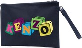 Thumbnail for your product : Kenzo Logo-Embroidered Cotton Clutch Bag