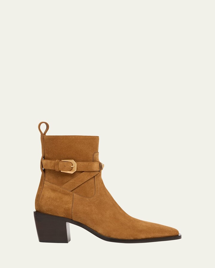 Versace Men's Medusa Suede Booties