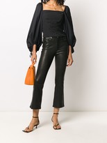 Thumbnail for your product : FEDERICA TOSI Square Neck Smocked Blouse
