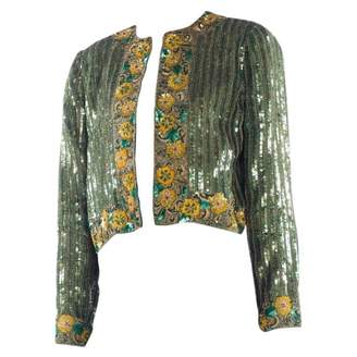 N. Non Signé / Unsigned Non Signe / Unsigned \N Green Silk Jackets