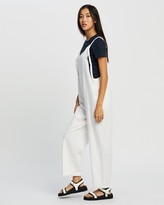 Thumbnail for your product : Cotton On Women's White Jumpsuits - Woven Ines Strappy Jumpsuit - Size L at The Iconic