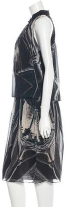 Vera Wang Silk Printed Dress