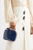 Thumbnail for your product : Mark Cross Baby Laura Metallic Patent-leather Shoulder Bag