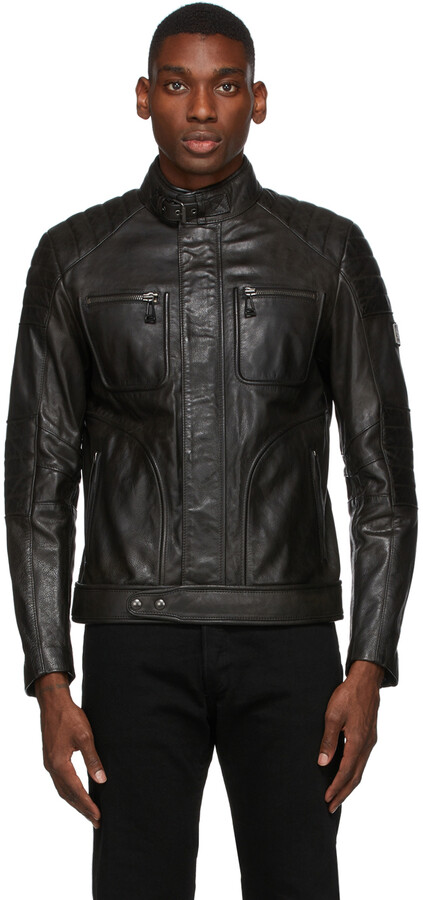 Men Belstaff Leather Jacket | Shop the world's largest collection of  fashion | ShopStyle