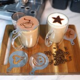 Thumbnail for your product : Baccarat Barista Brillante Coffee Stencils Set of 4